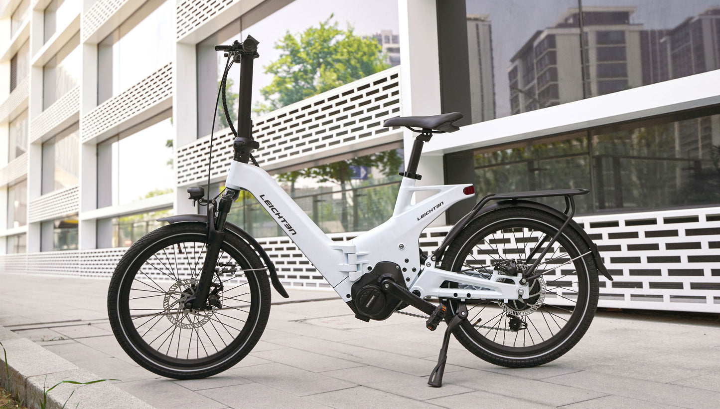 Leichten FluxFold Full-Suspention Electric Folding Bike (378Wh 17Kg)