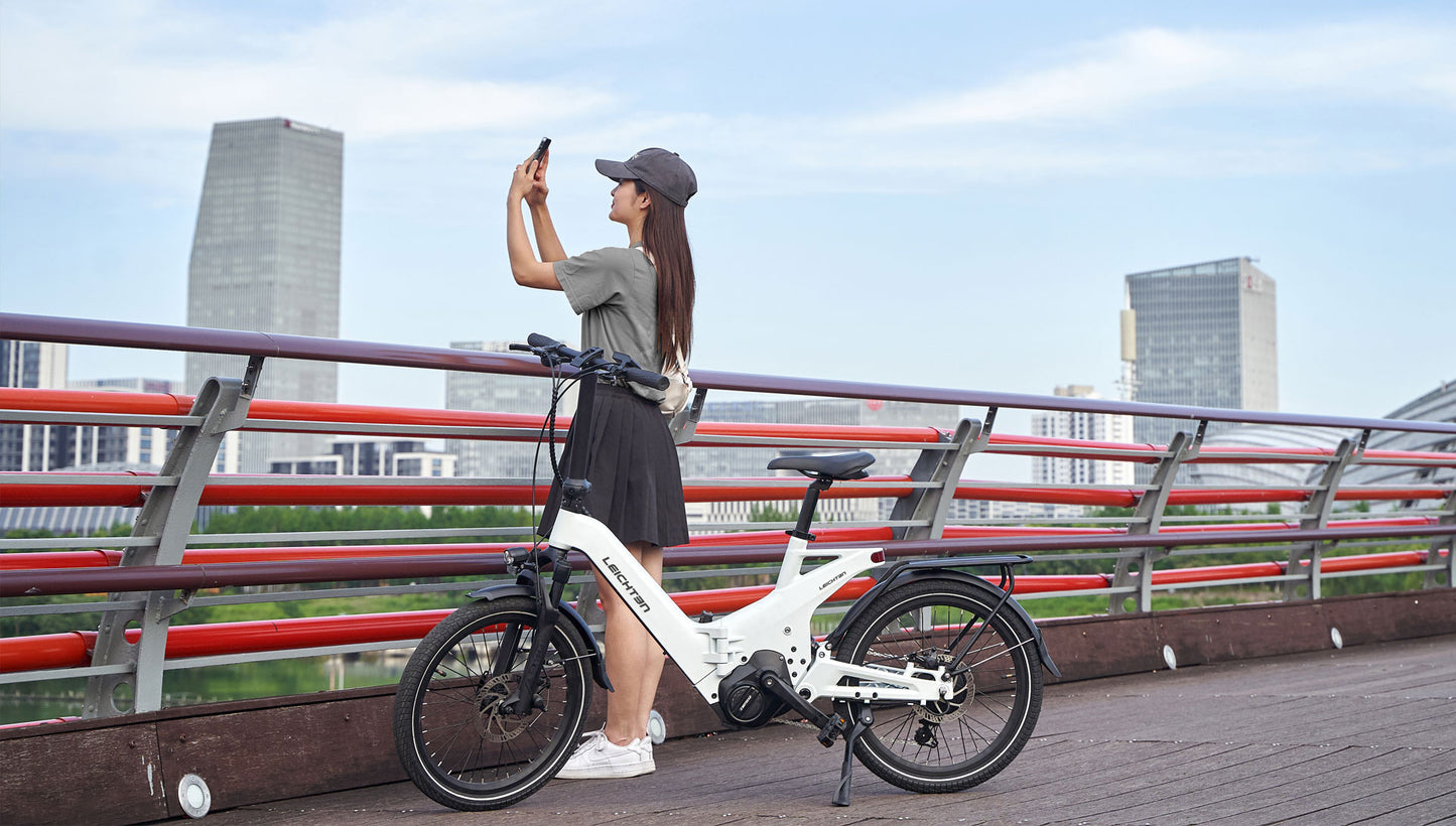 Leichten FluxFold Full-Suspention Electric Folding Bike (378Wh 17Kg)