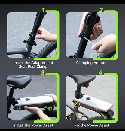 P Wheel Bicycle Booster Assist Device