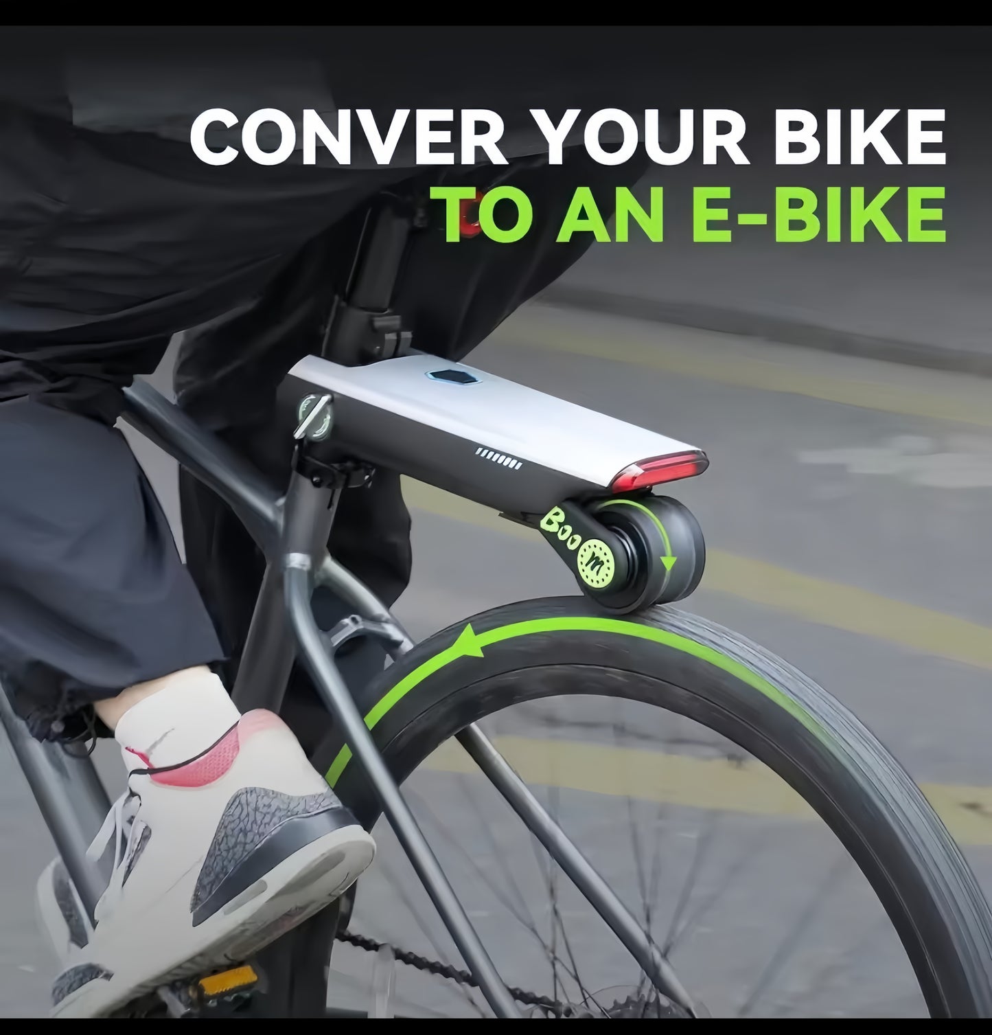 P Wheel Bicycle Booster Assist Device